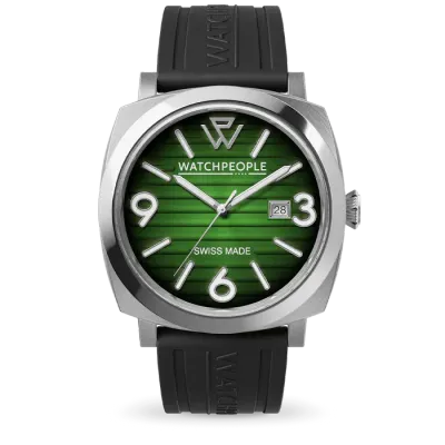 WP2 - Metal silver - Black - Green radial