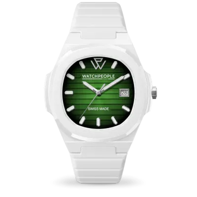 WP7 - Solid - Sili - White - Green radial