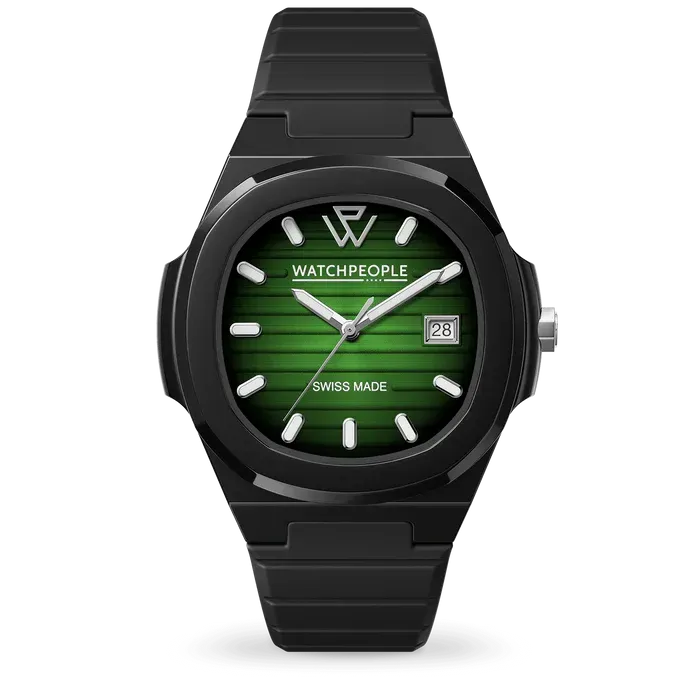 WP7 - Solid - Sili - Black - Green radial