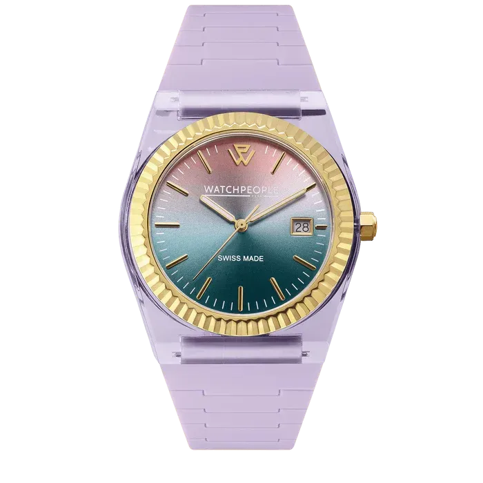 WP1 -  Clear - Sili - Soft lilac - Sunset verdigris