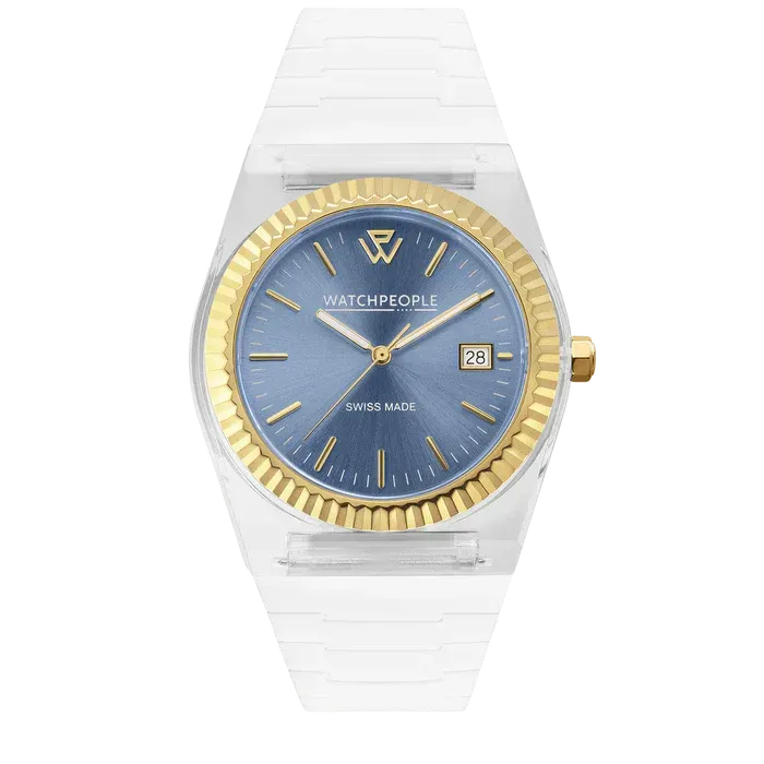 WP1 -  Clear - Sili - Transparent - White gold - Jeans blue
