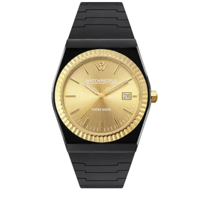 WP1 - Solid shiny - Sili - Black - Gold