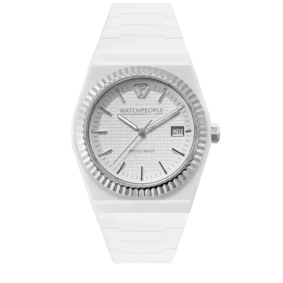 WP1 - Solid matte - Sili - White - Square textured