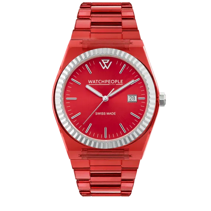 WP1 - Clear - Royal red