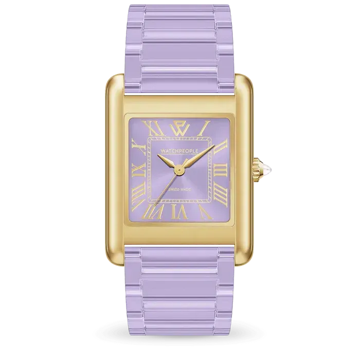 WP6 - Metal & clear mix - Gold - Soft lilac