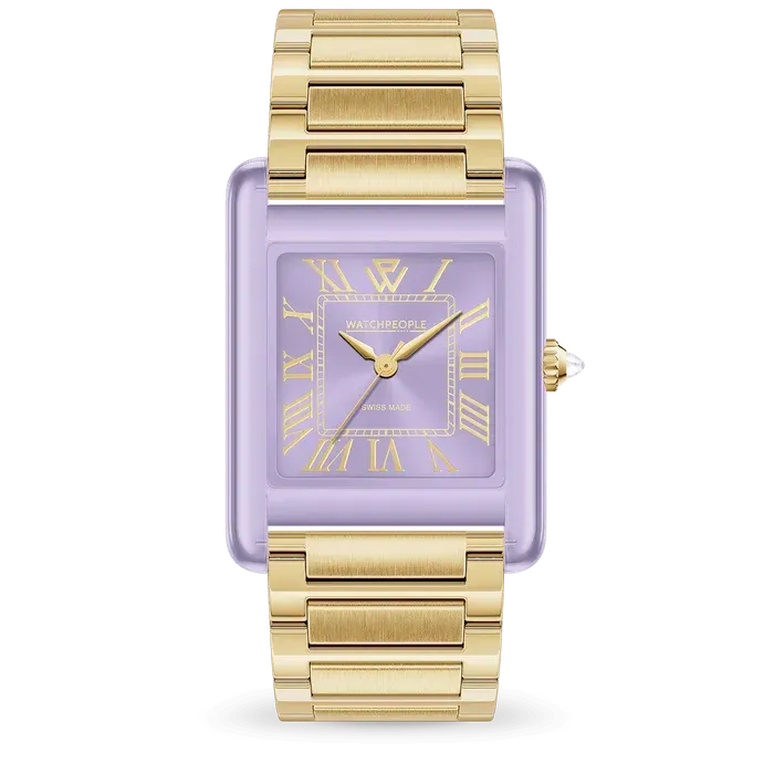 WP6 - Metal & clear mix - Gold - Soft lilac