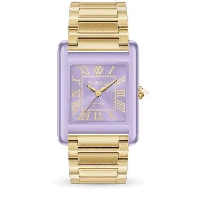 WP6 - Metal & clear mix - Gold - Soft lilac