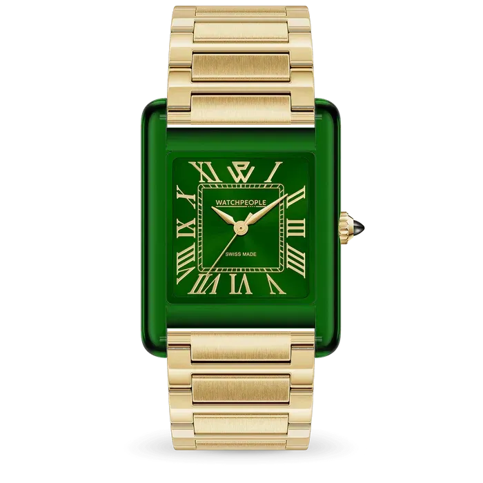WP6 - Metal & clear mix - Gold - Emerald green