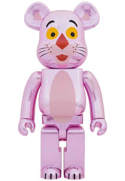 BE@RBRICK 1000% - Pink Panther -  Chrome Version