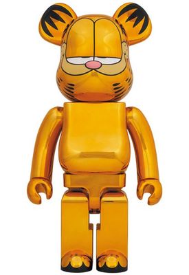 BE@RBRICK 1000% - GARFIELD Gold Chrome