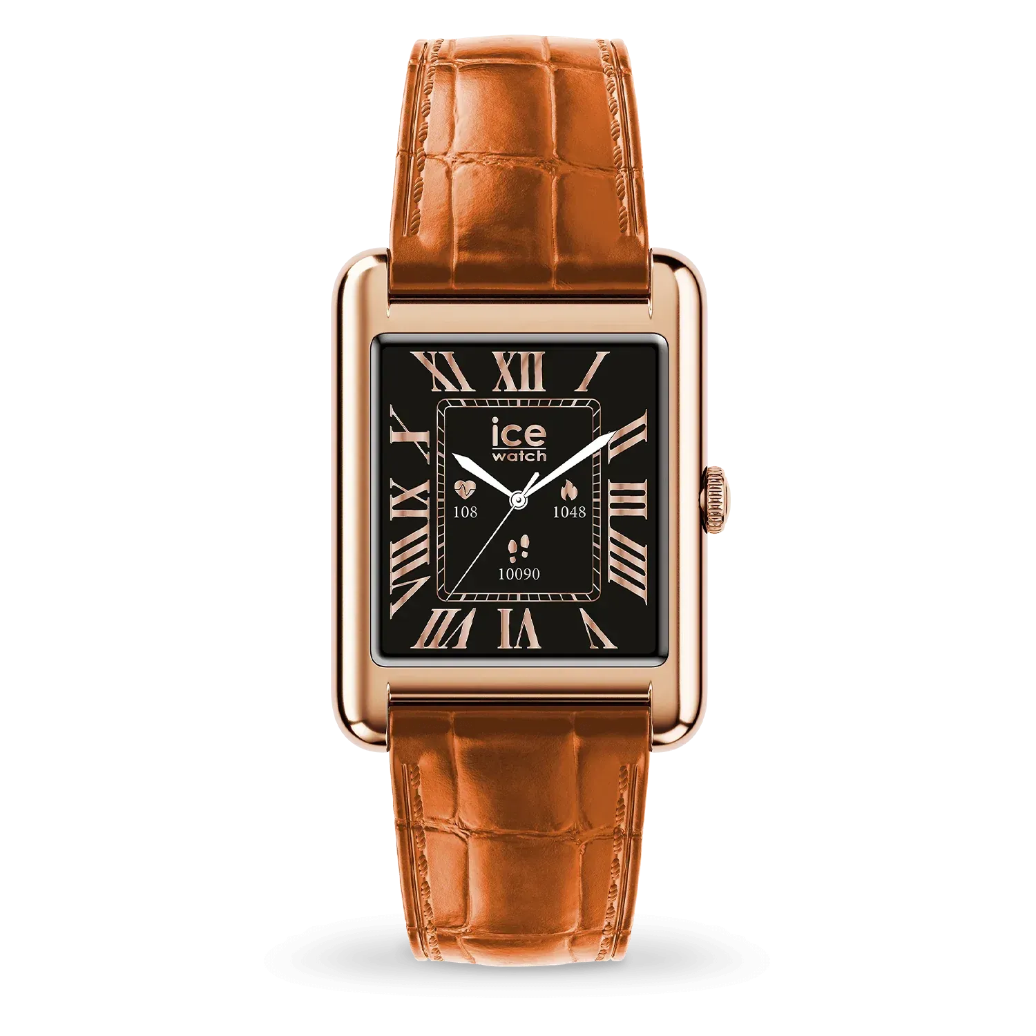 ICE smart TK 2.0 rectangulaire 1.41 Rose-Gold Cognac