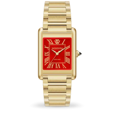 WP6 - Metal gold shiny - Royal Red
