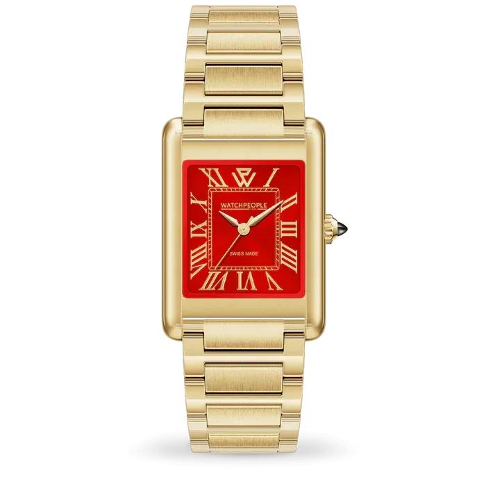 WP6 - Metal gold shiny - Royal Red