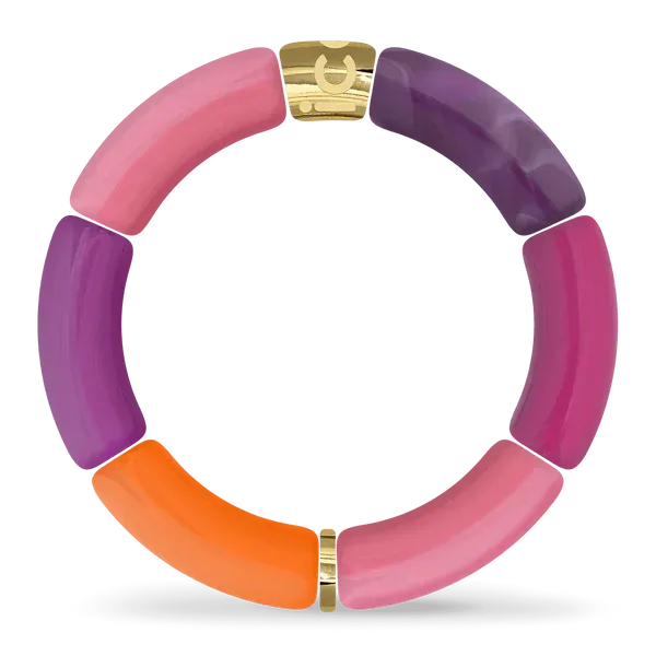 Bella bracelet - Pink purple orange