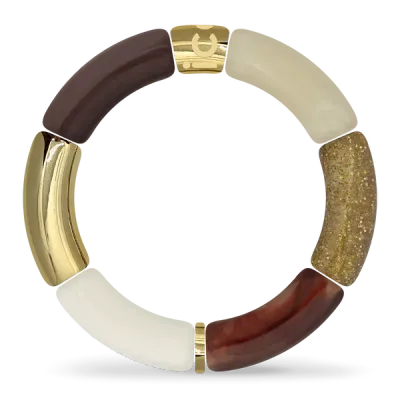 Bella bracelet - Burgundy beige