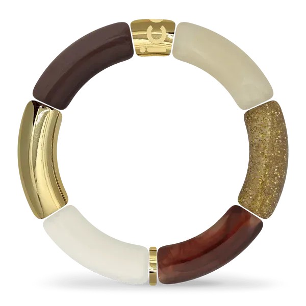 Bella bracelet - Burgundy beige