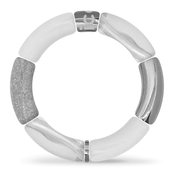 Bella bracelet - Silver white