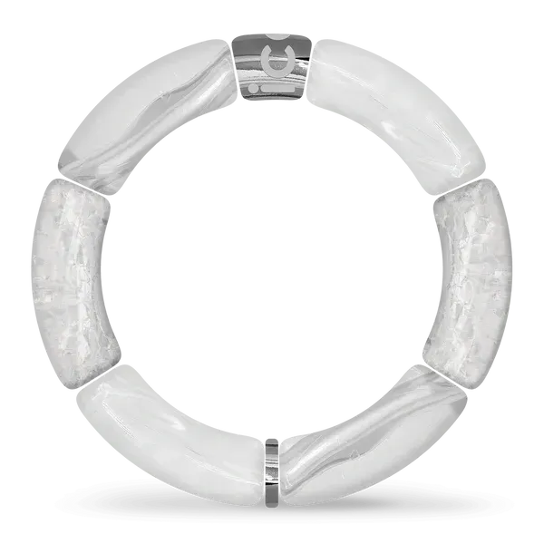 Bella bracelet - Silver transparent