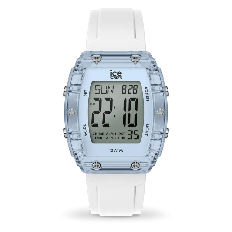 ICE digit boliday - White blue