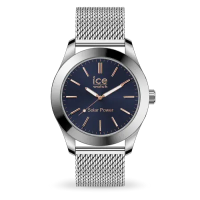 ICE steel solar - Silver - Dark blue