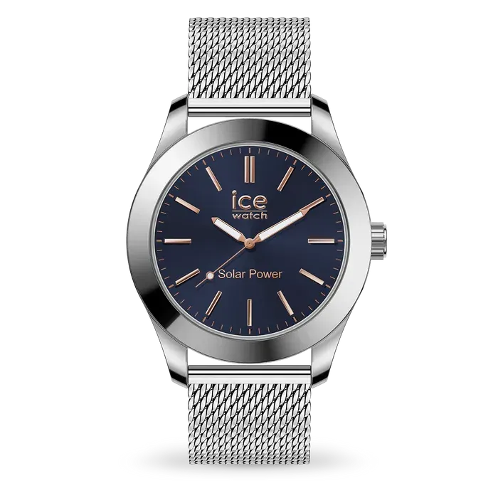 ICE steel solar - Silver - Dark blue