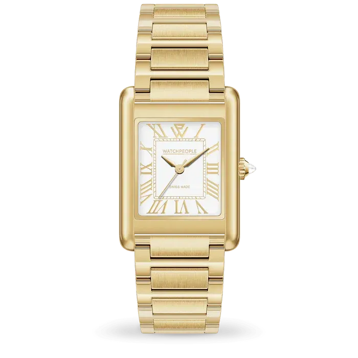 WP6 - Metal gold shiny - White