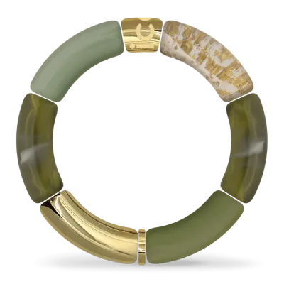 Bella bracelet - Khaki dark green