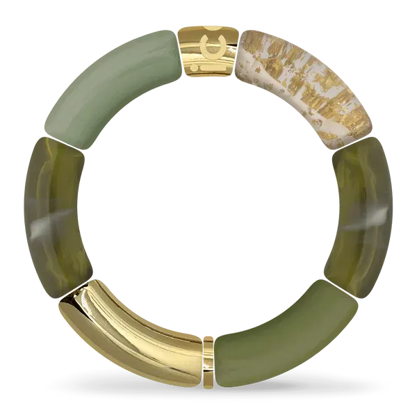 Bella bracelet - Khaki dark green
