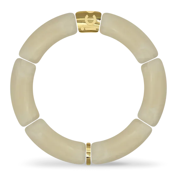 Bella bracelet - Full pearl beige