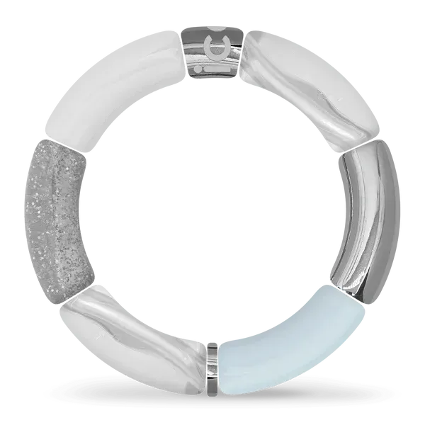 Bella bracelet - Blue silver white