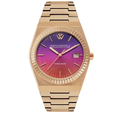 WP1 - Metal rose-gold brushed - Night pink