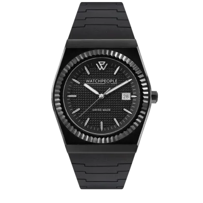 WP1 - Solid matte - Sili - Black - Square textured