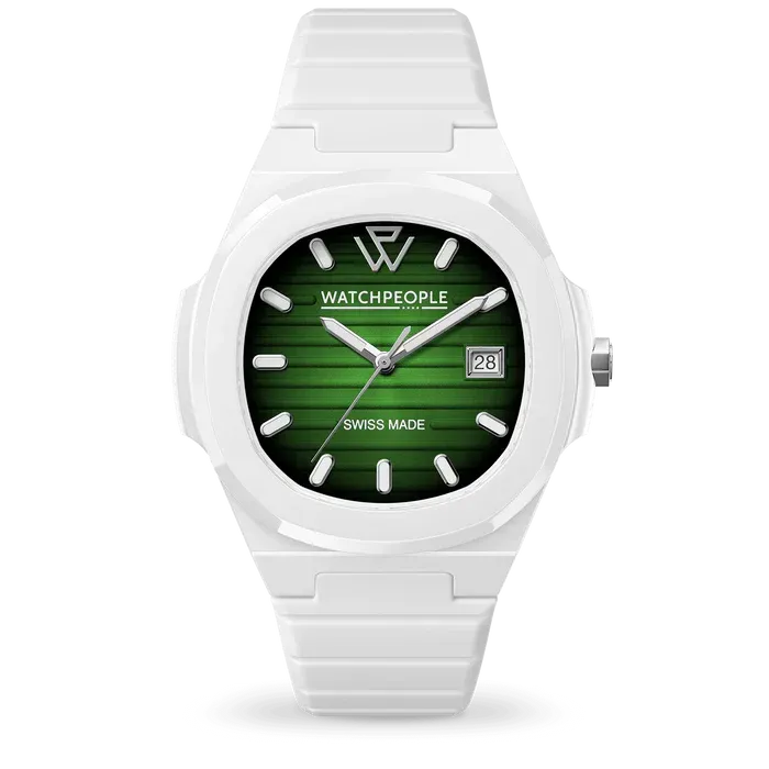 WP7 - Solid - Sili - White - Green radial