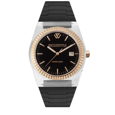 WP1 - Clear - Sili - Transparent - Black - Rose-gold