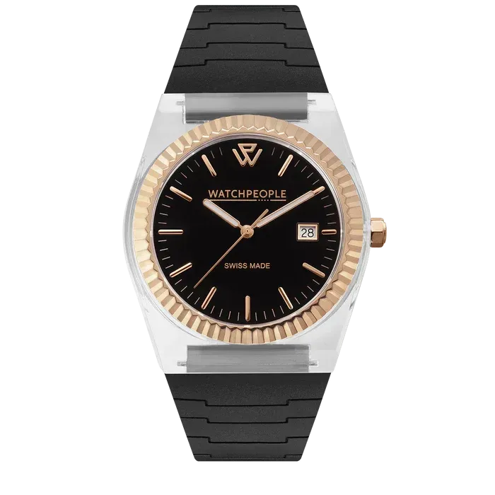 WP1 - Clear - Sili - Transparent - Black - Rose-gold