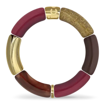Bella bracelet - Burgundy gold