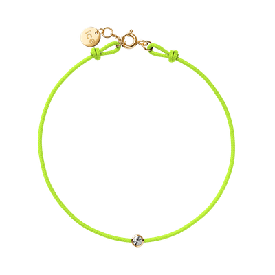 Diamond bracelet - Neon yellow