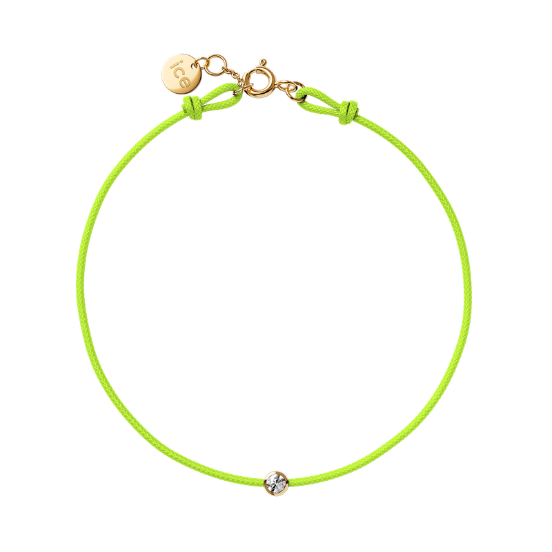 Diamond bracelet - Neon yellow