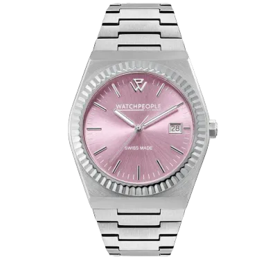 WP1 - Metal silver brushed - Pink