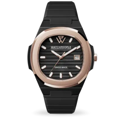 WP7 - Solid - Sili - Black - Rose-Gold