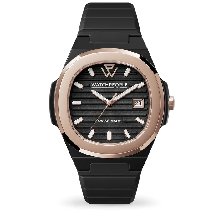 WP7 - Solid - Sili - Black - Rose-Gold
