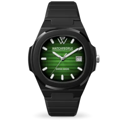WP7 - Solid - Sili - Black - Green radial