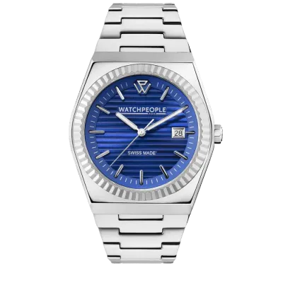 WP1 - Metal silver shiny - Royal blue