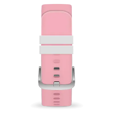 Band - ICE smart junior - Pink white - Silver bkl
