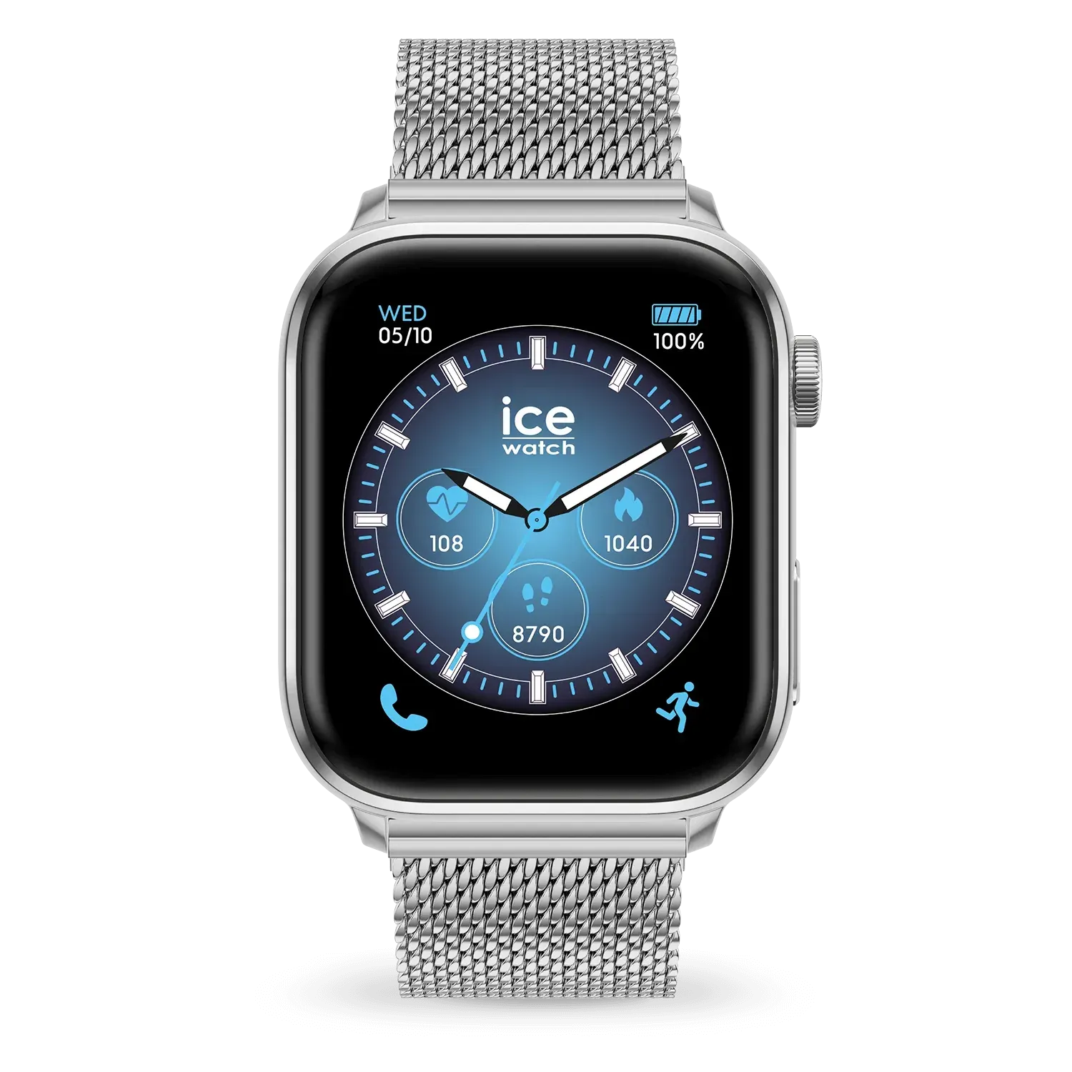 ICE smart 3.0 - Silver milanese - Amoled 1.78 - GPS