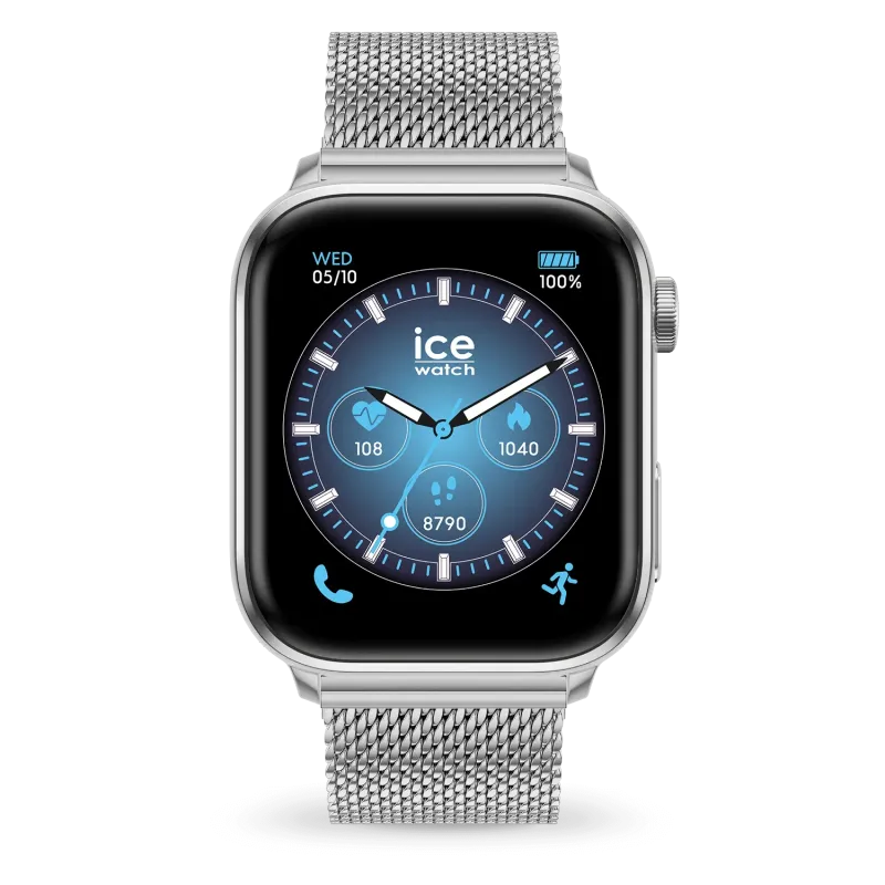 ICE smart 3.0 - Silver milanese - Amoled 1.78 - GPS