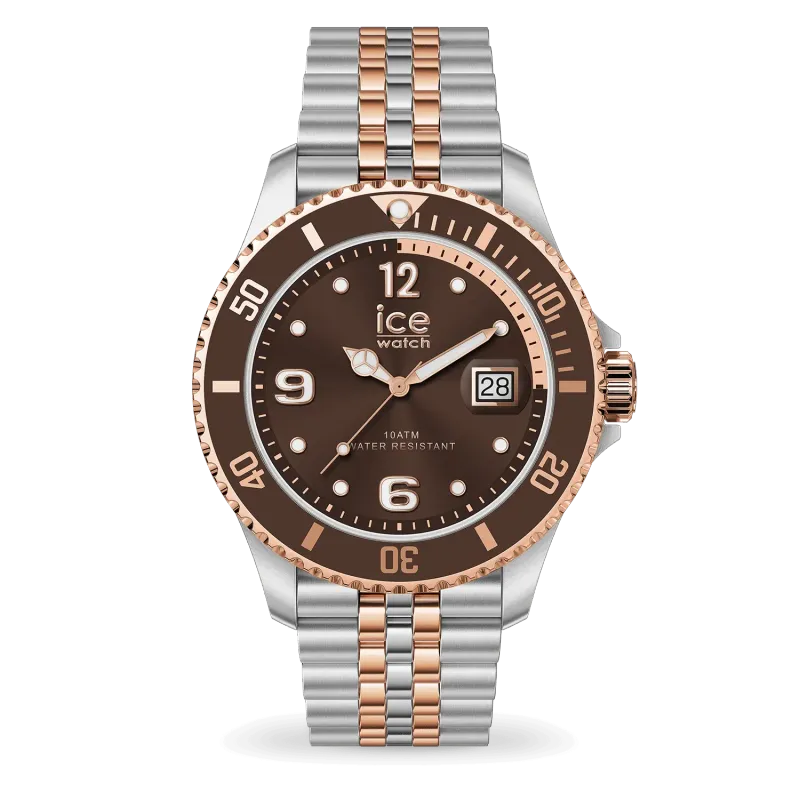 ICE steel - Chocolate Silver RG