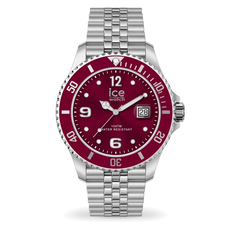 ICE steel - Burgundy Silver