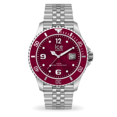 ICE steel - Burgundy Silver