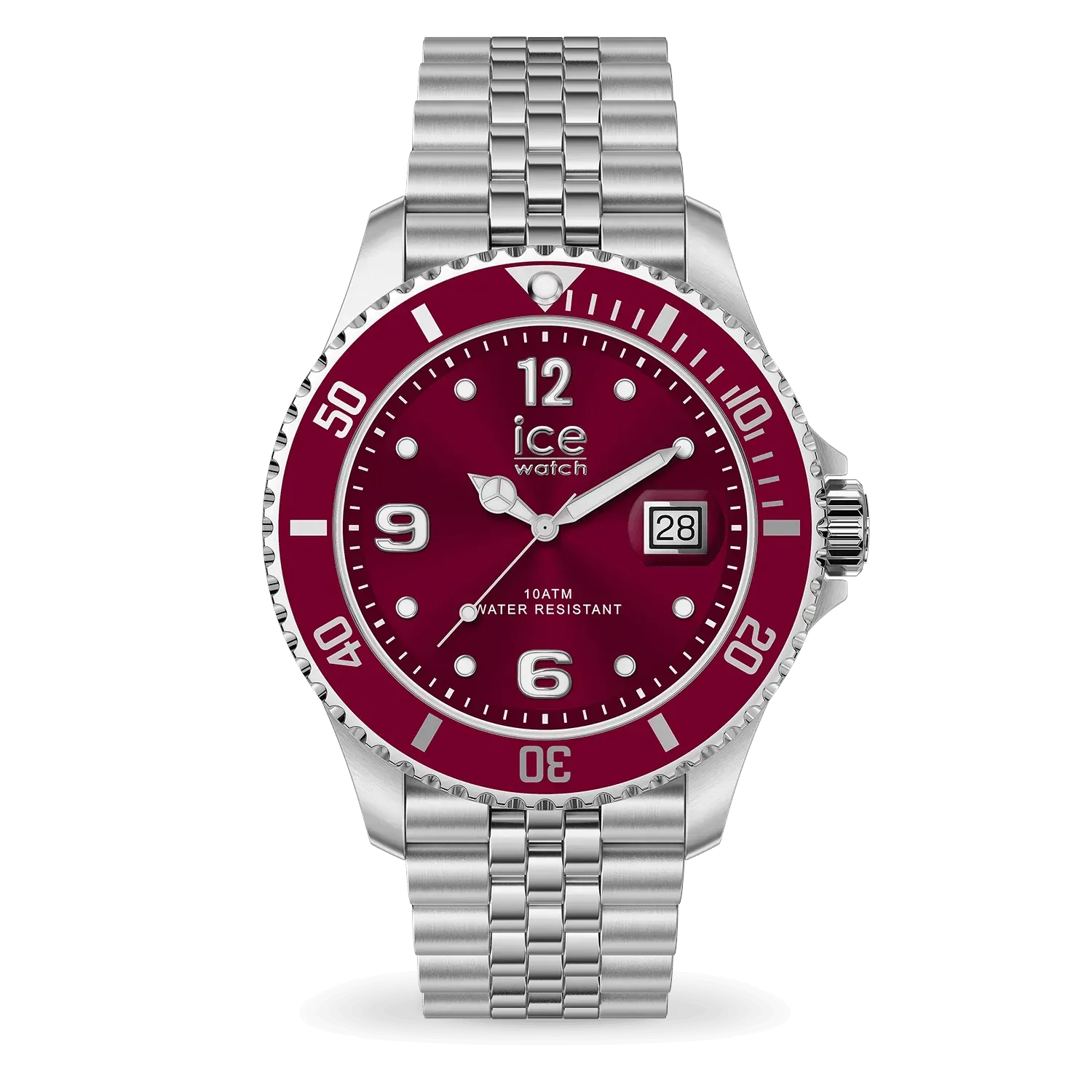 ICE steel - Burgundy Silver